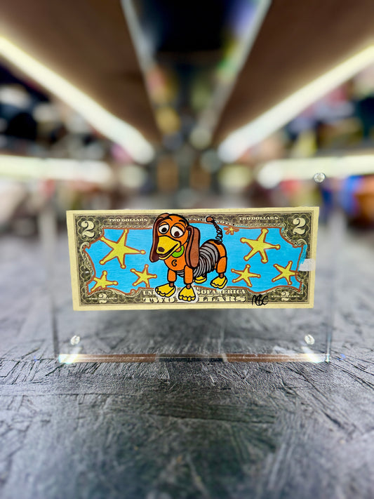 Toy Story (Slinky Dog) $2 Dollar Bill Art 3.0