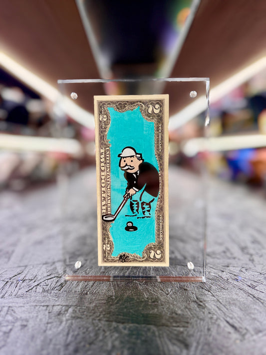 Mr Monopoly $2 Dollar Bill Art 53.2