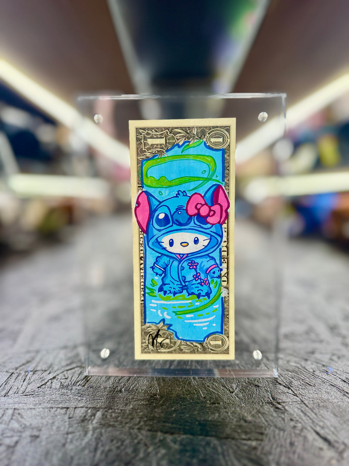 Hello Kitty $1 Dollar Bill Art 10.0