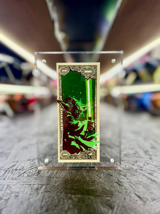 Star Wars Master Yoda $1 Dollar Bill Art