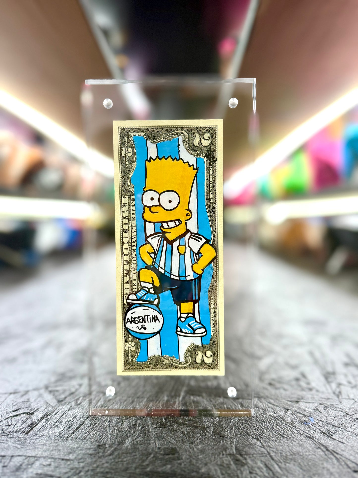 Bart Simpson $2 Dollar Bill Art 1.0