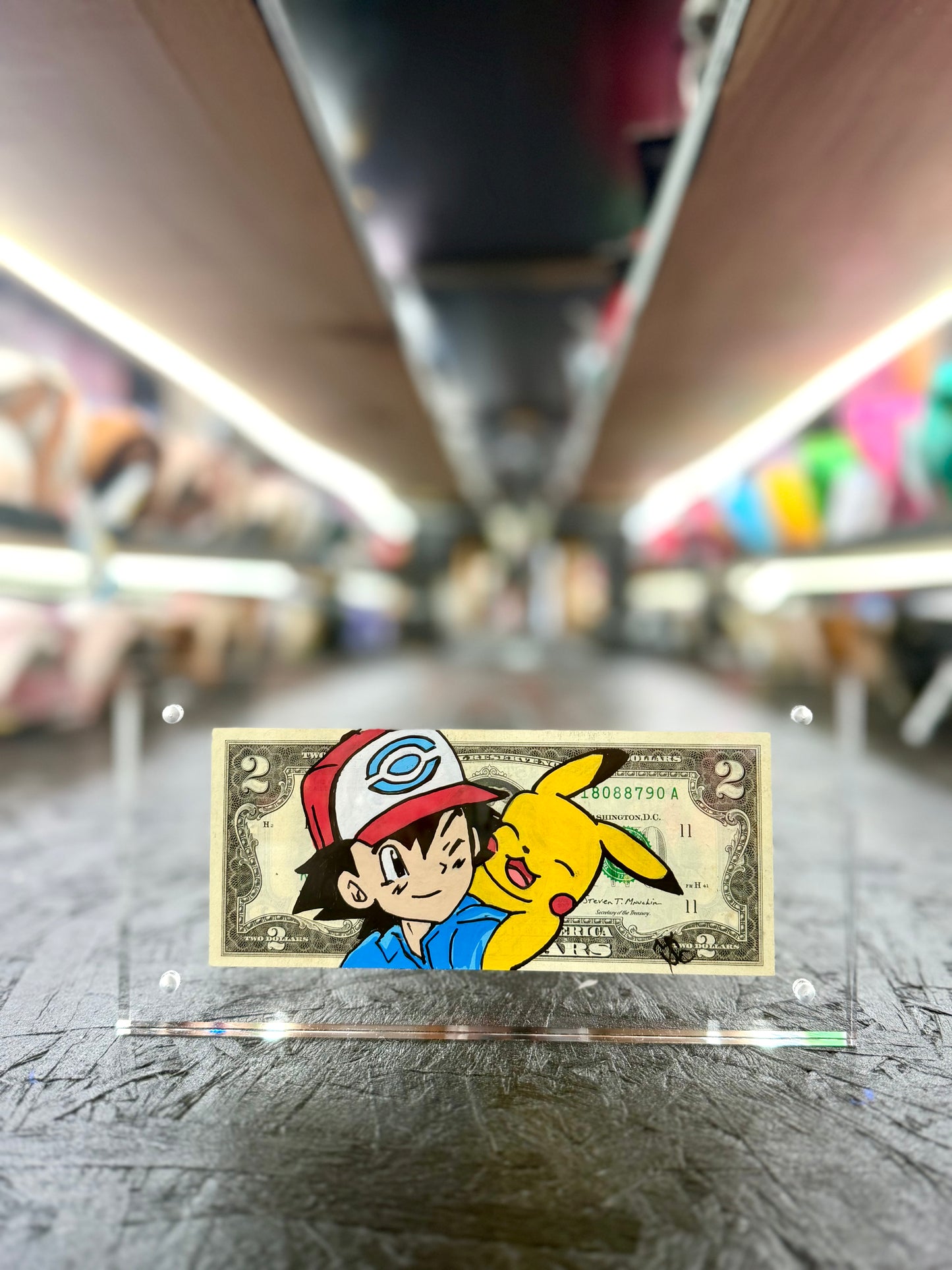 Pokemon "Pikachu" $2 Dollar Bill Art 10.2