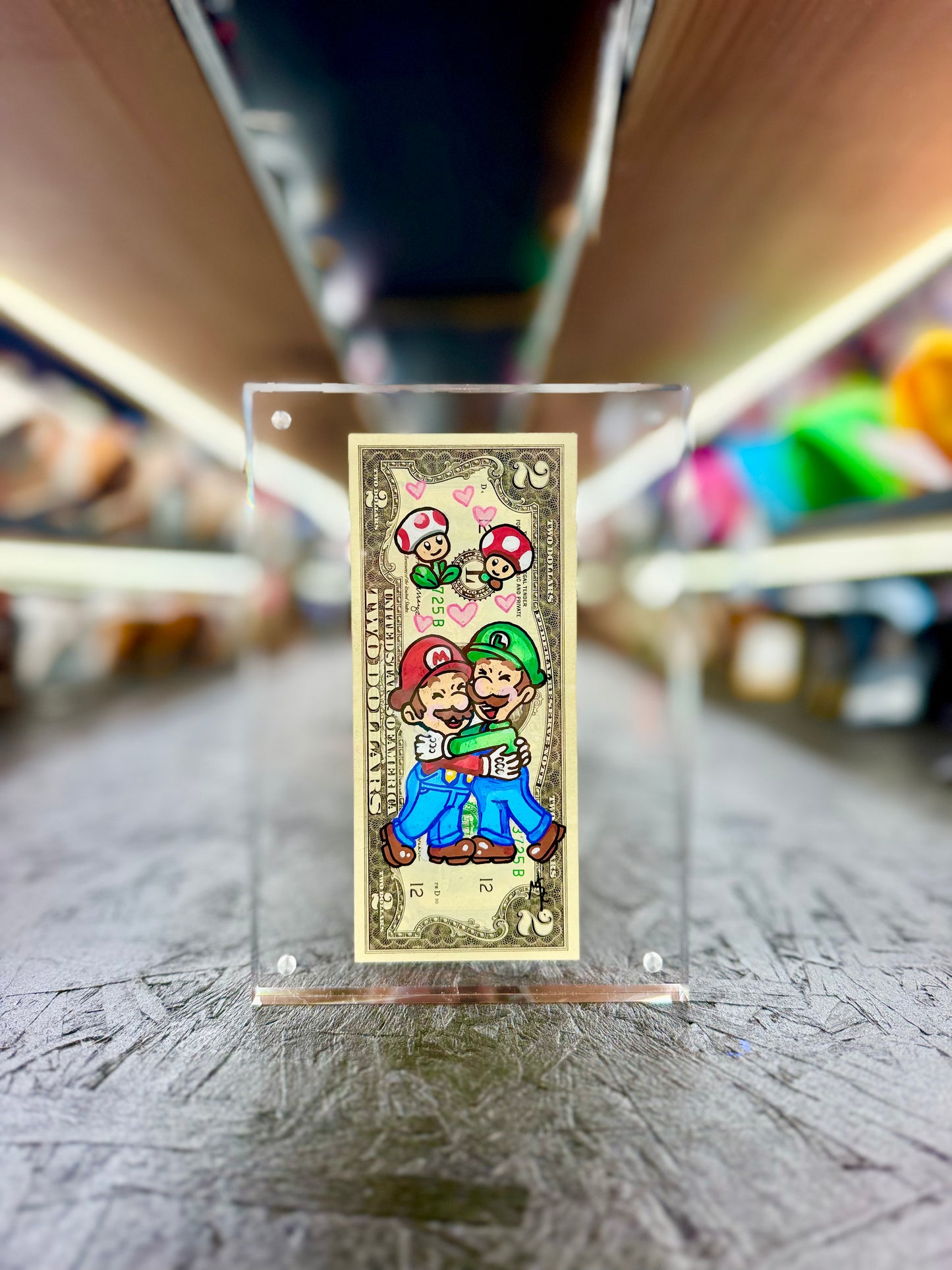 Mario $2 Dollar Bill Art 6.0