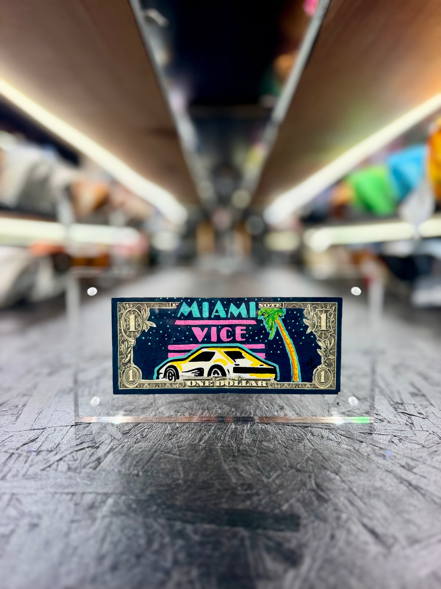 Miami Vice  $1 Dollar Bill Art 5.0