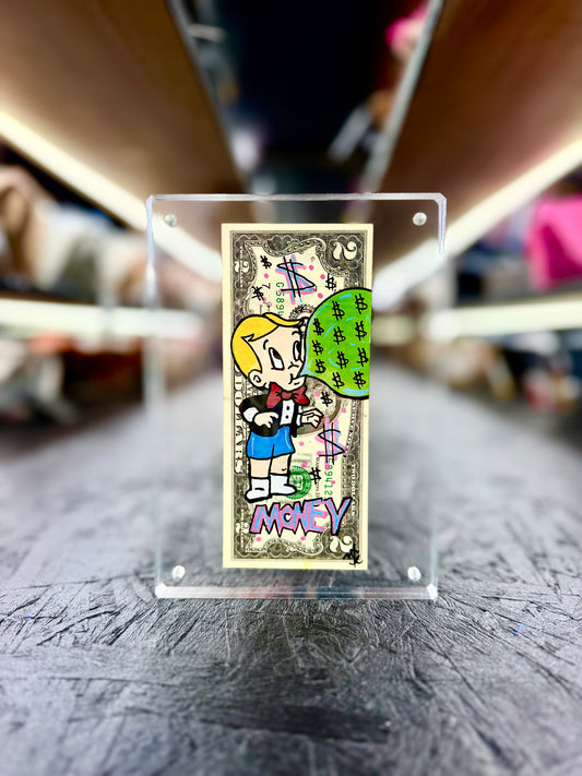 Richie Rich $2 Dollar Bill Art 15.6