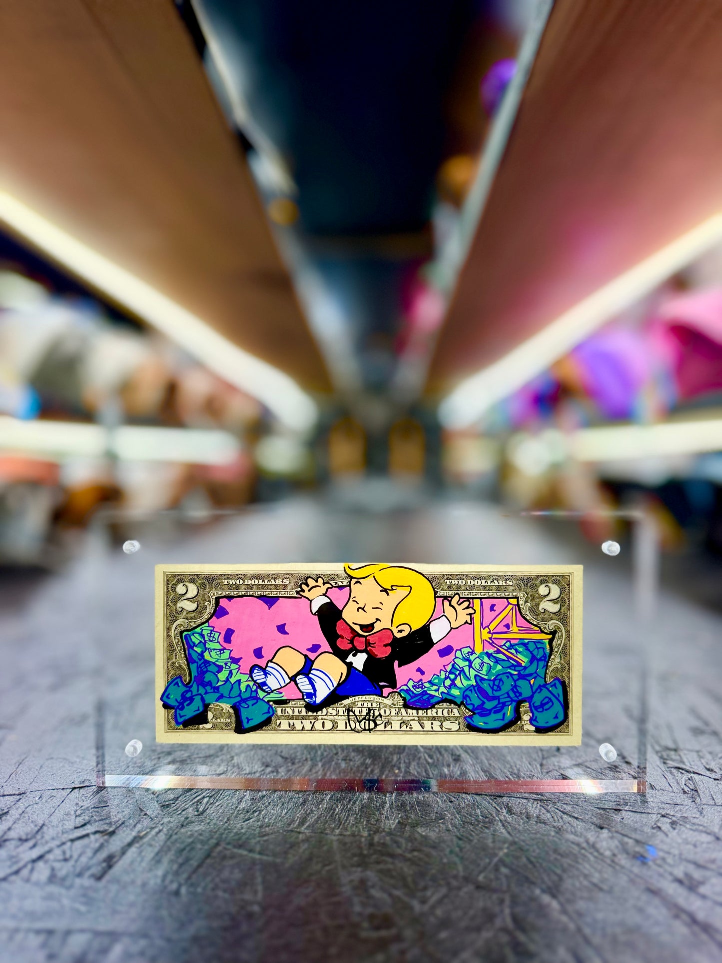 Richie Rich $2 Dollar Bill Art 16.1