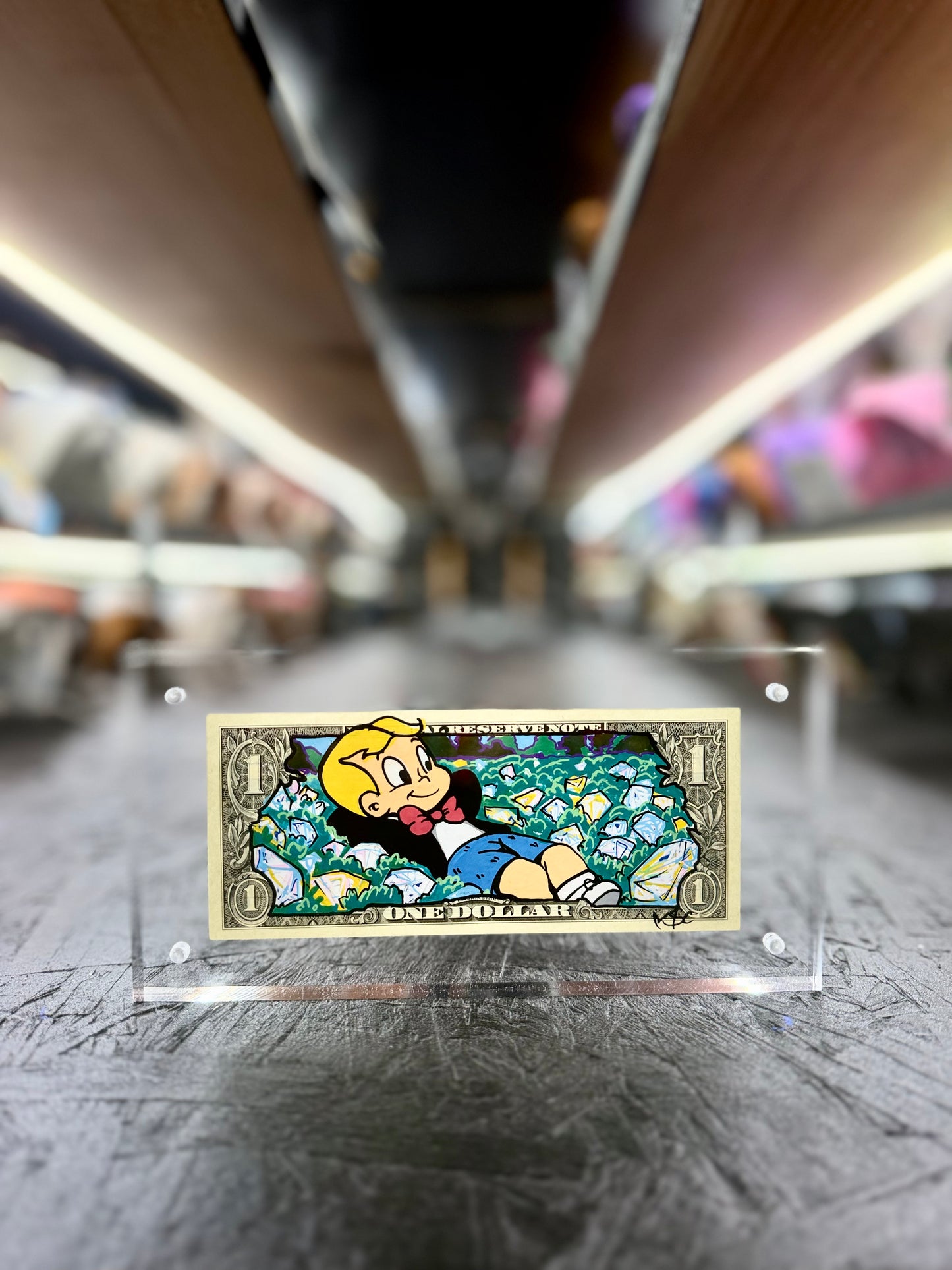 Richie Rich $1 Dollar Bill Art 16.3
