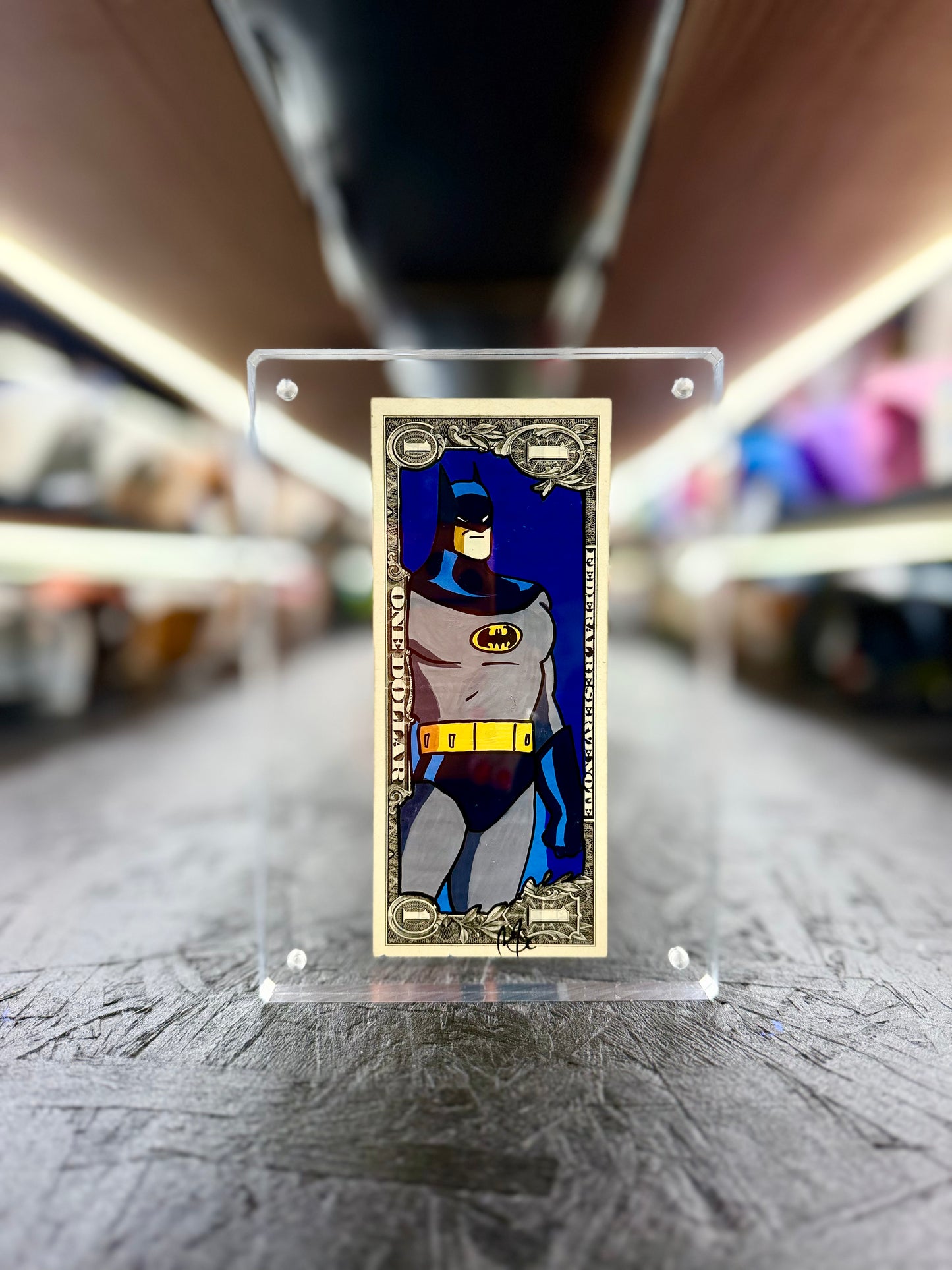 Batman $1 Dollar Bill Art 10.8