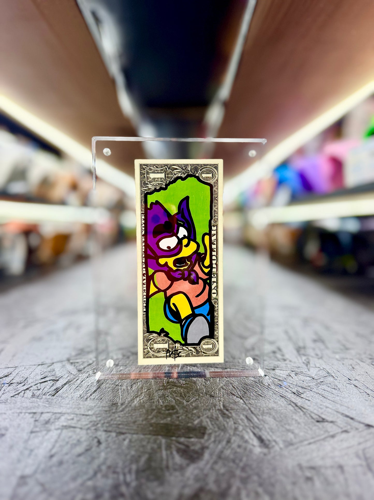 Simpsons (Bart) $1 Dollar Bill Art 10.8