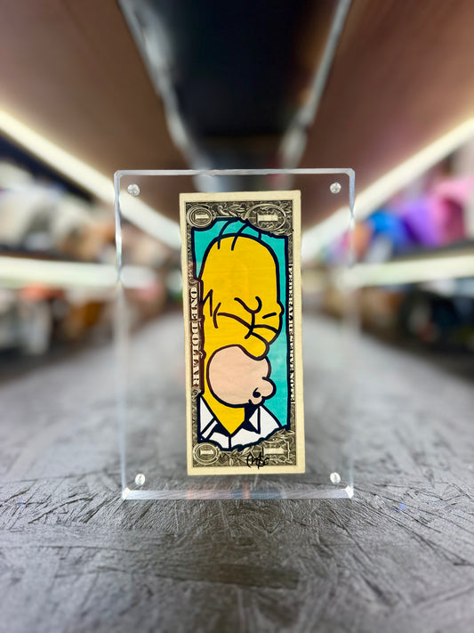 Simpsons (Homer) $1 Dollar Bill Art 10.6