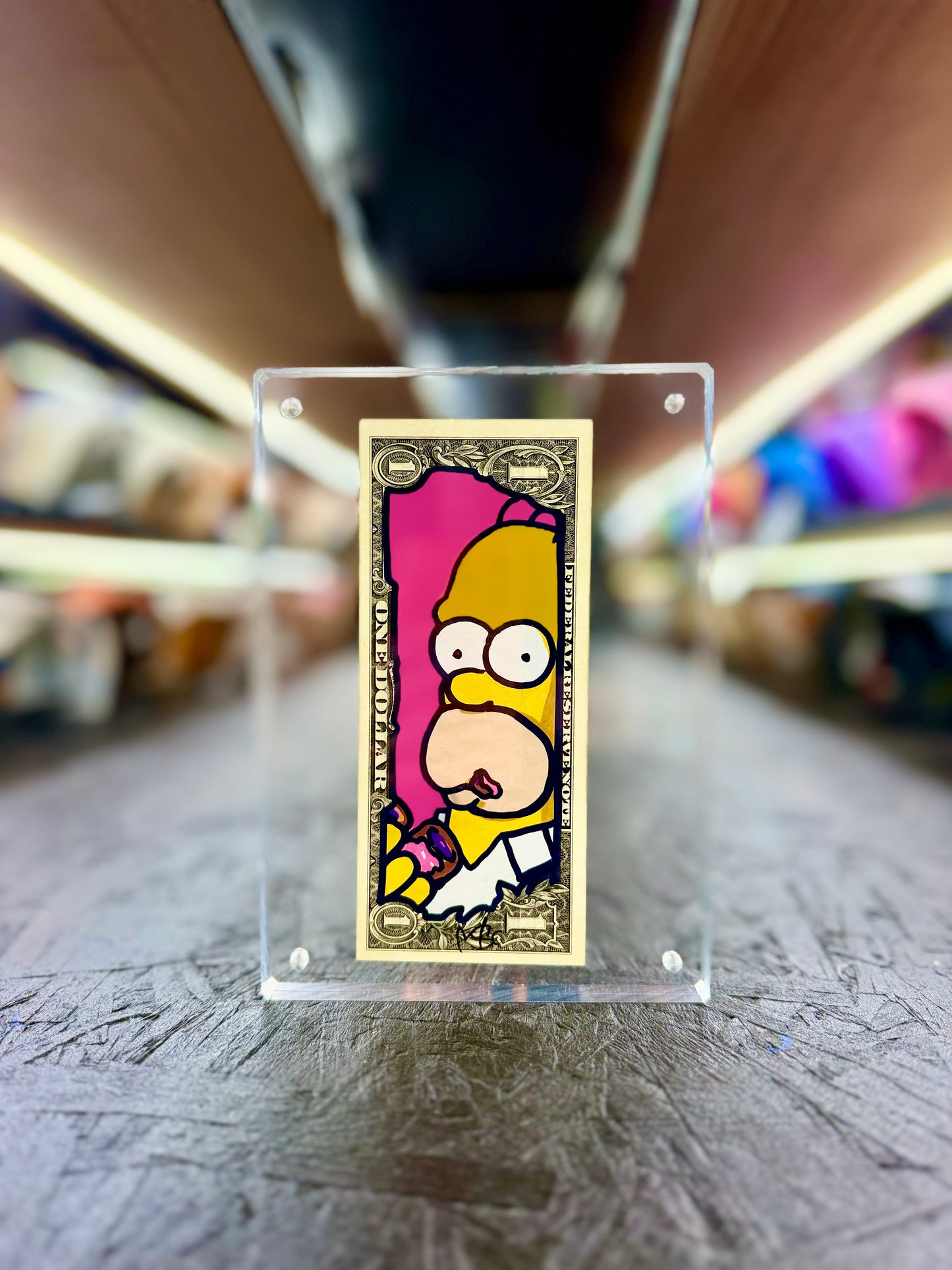 Simpsons (Homer) $1 Dollar Bill Art 10.5