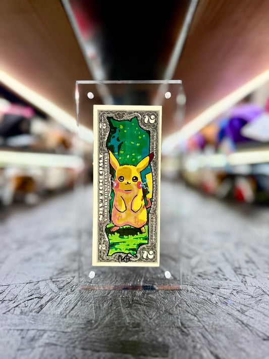 Pokemon "Pikachu" $2 Dollar Bill Art 10.8