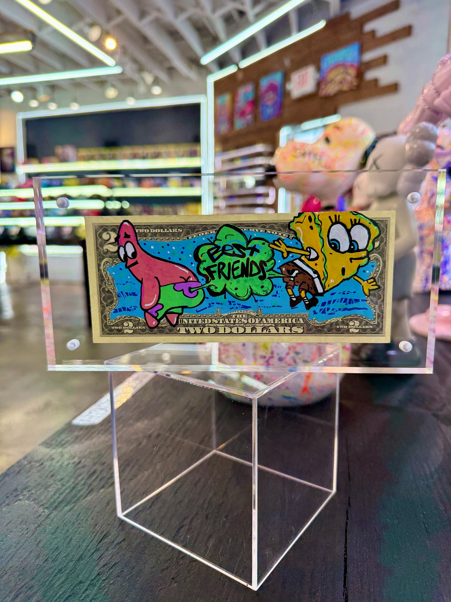 Spongebob & Patrick $2 Dollar Bill Art - Shop Cool Tricks