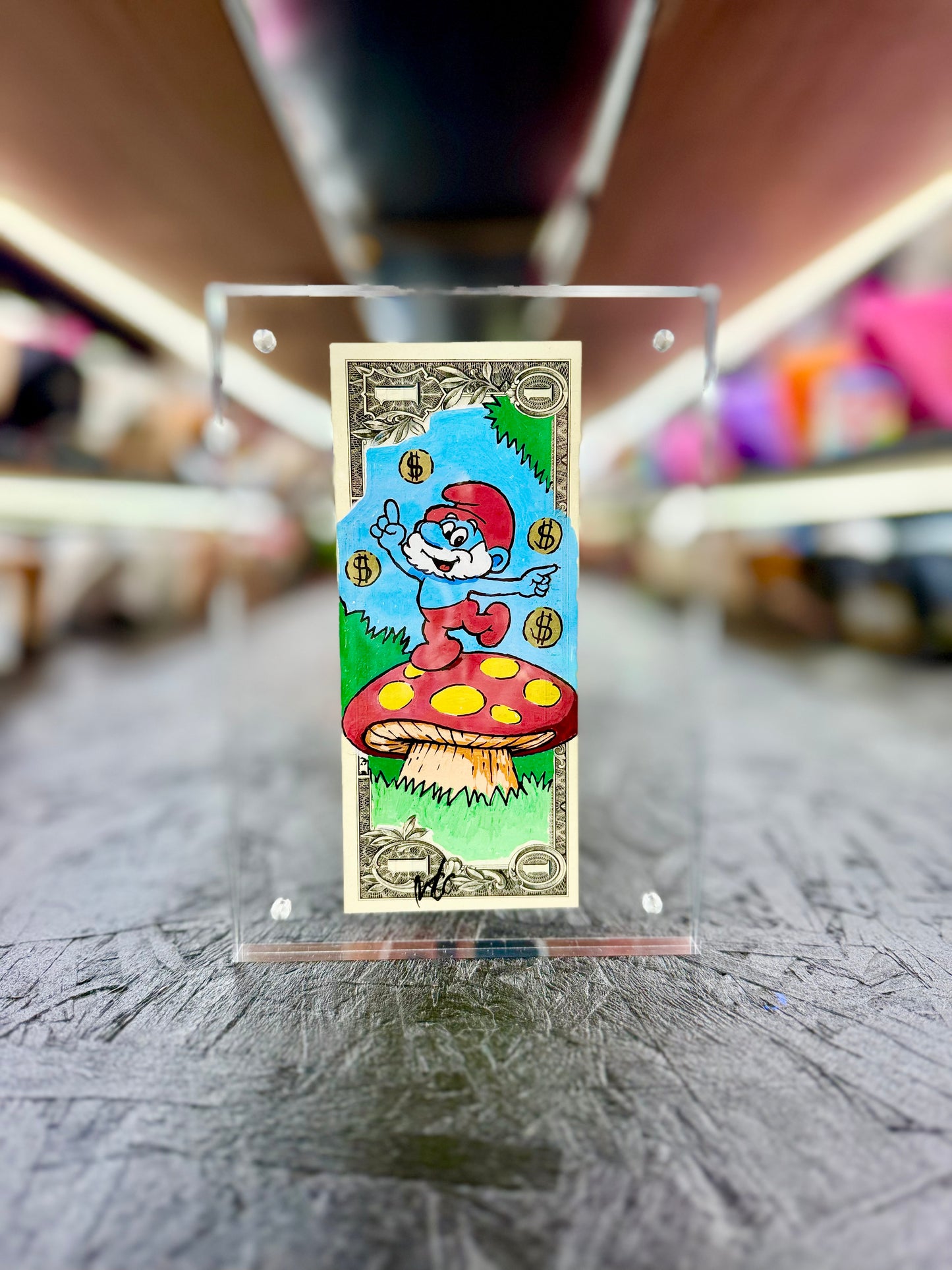 The Smurfs $1 Dollar Bill Art 4.0