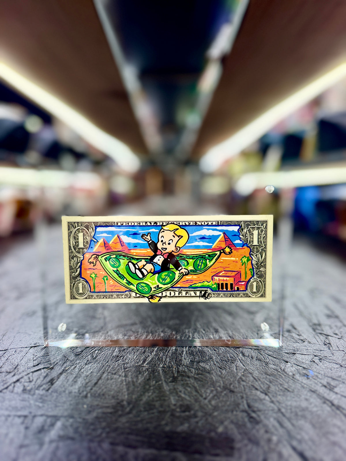 Richie Rich $1 Dollar Bill Art 17.4