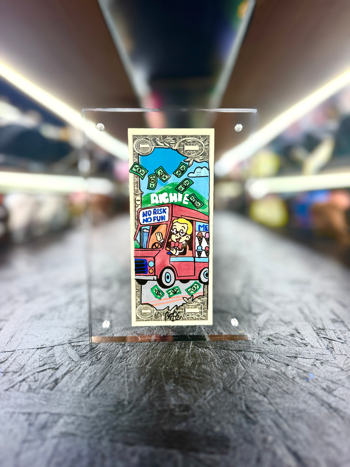 Richie Rich $1 Dollar Bill Art 17.6