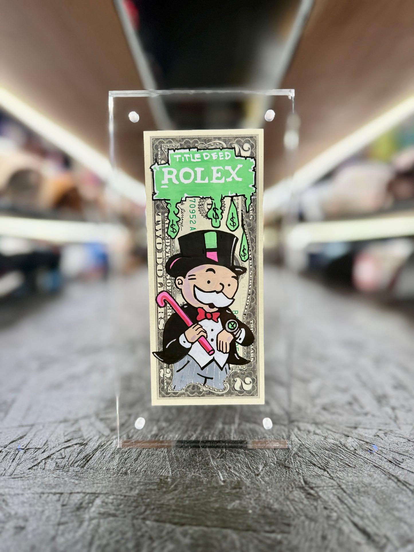 Mr Monopoly $2 Dollar Bill Art 10.3