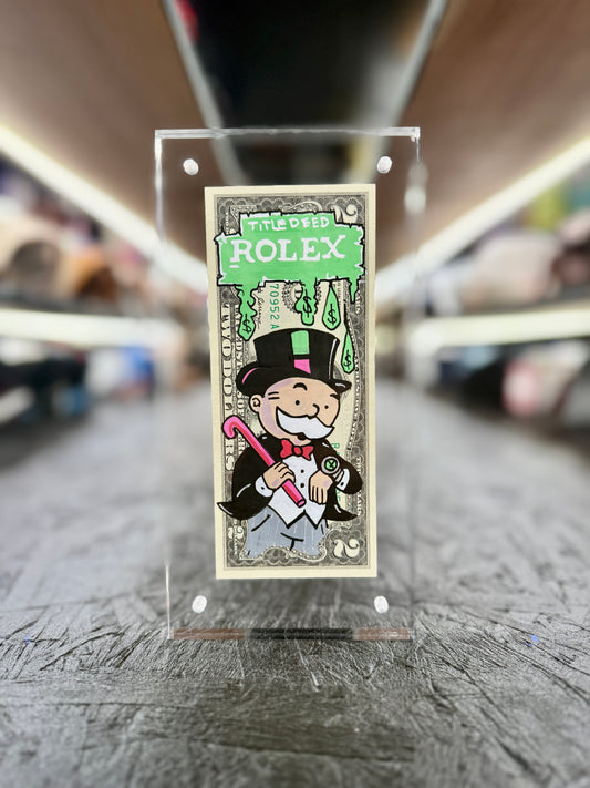 Mr Monopoly $2 Dollar Bill Art 10.3