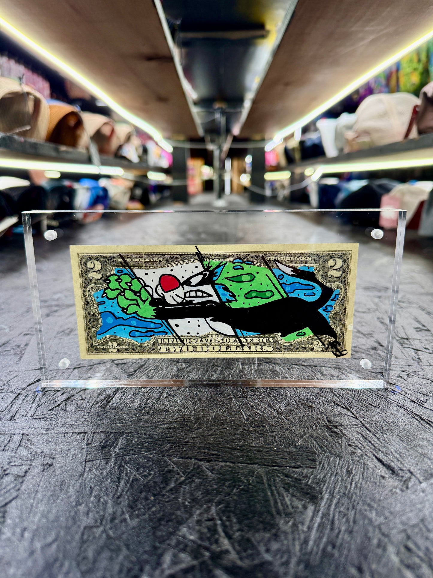 Sylvester $2 Dollar Bill Art