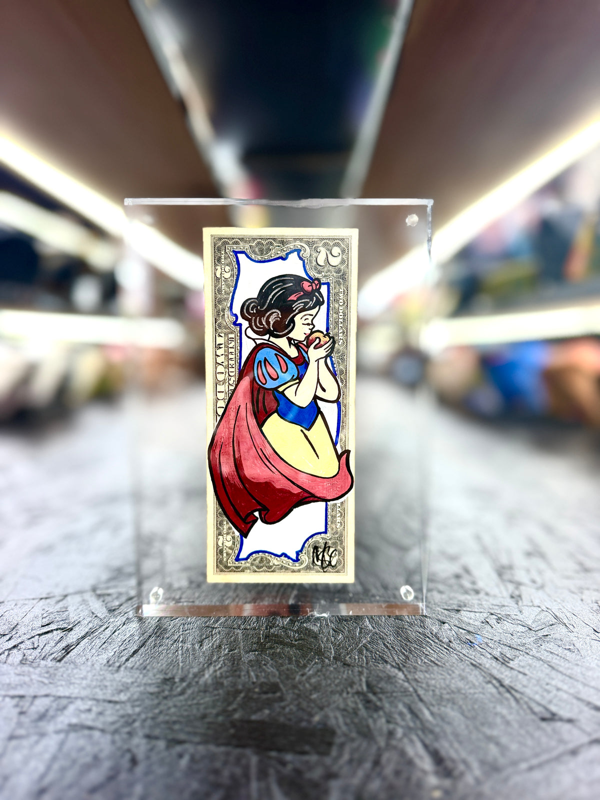 Snow White $2 Dollar Bill Art 2.0