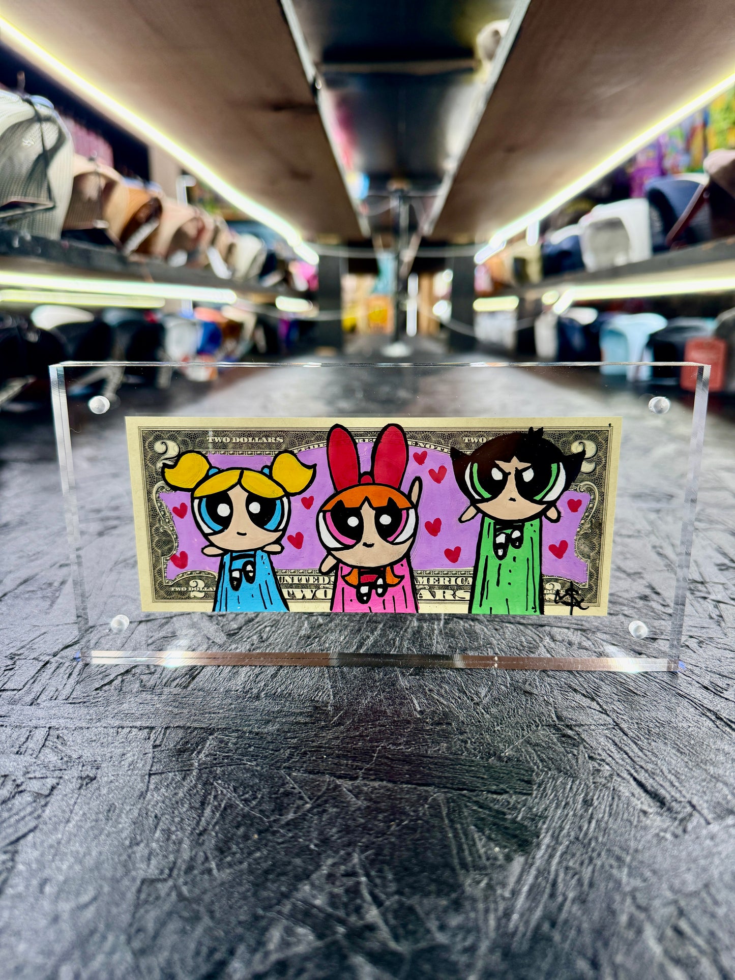 The Powerpuff Girls $2 Dollar Bill Art 2.0