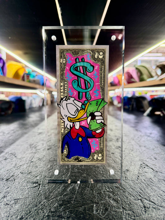 Scrooge McDuck $2 Dollar Bill Art 10.3