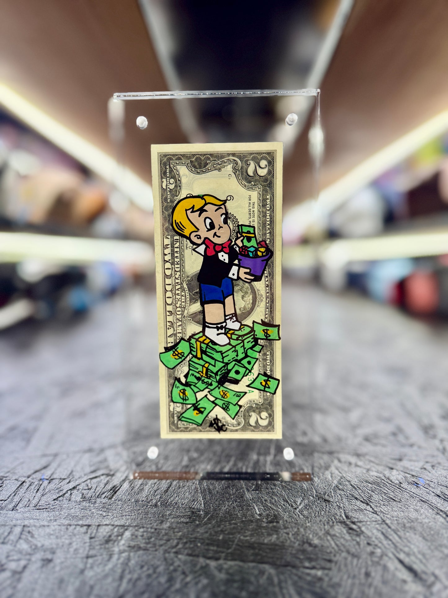 Richie Rich $2 Dollar Bill Art 3.0