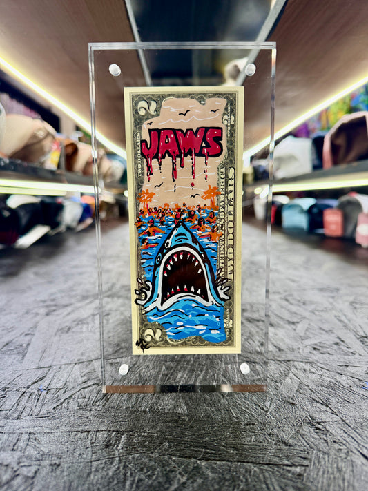 Jaws $2 Dollar Bill Art 4.0