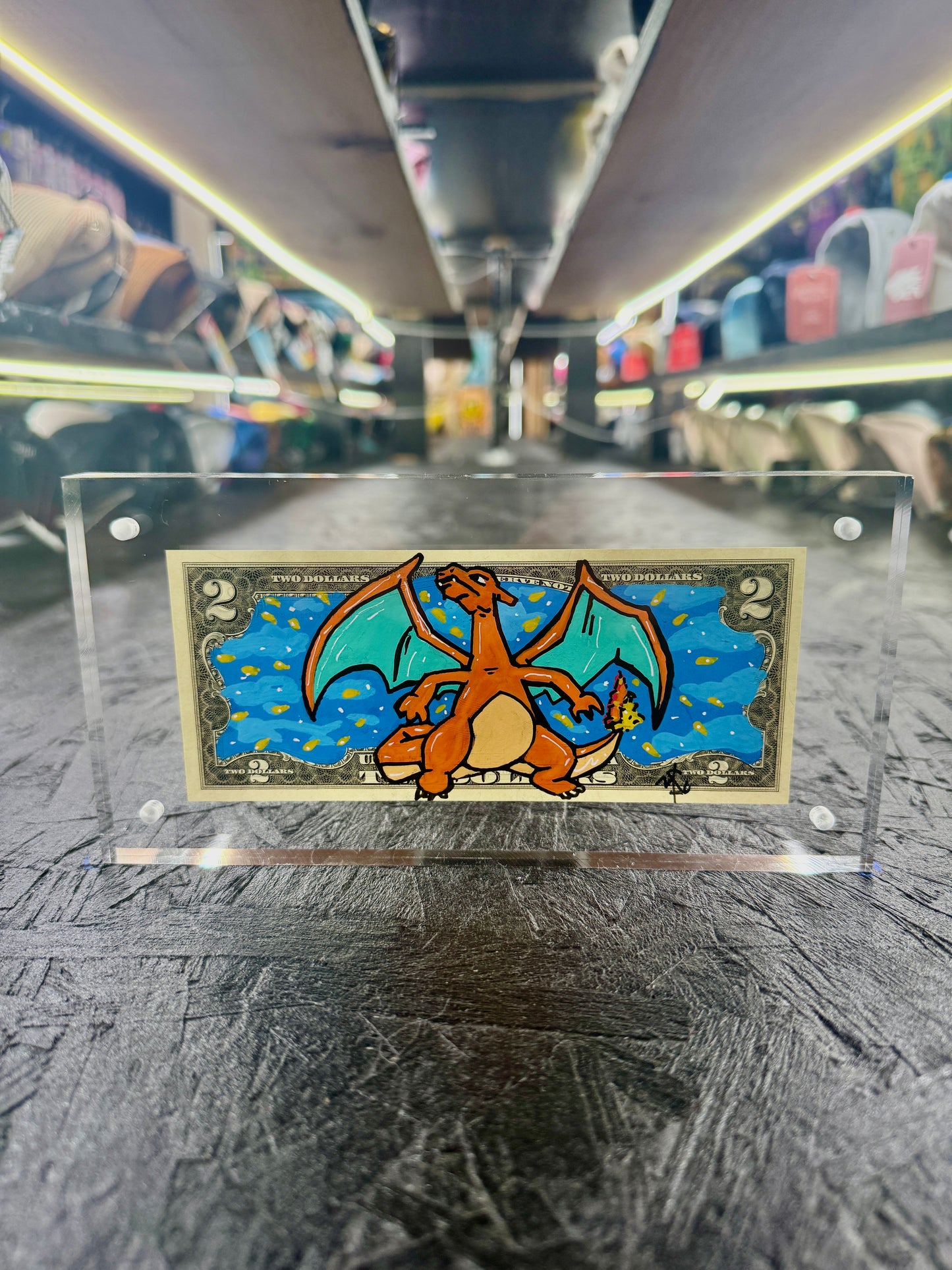 Pokemon "Charizad" $2 Dollar Bill Art 6.0