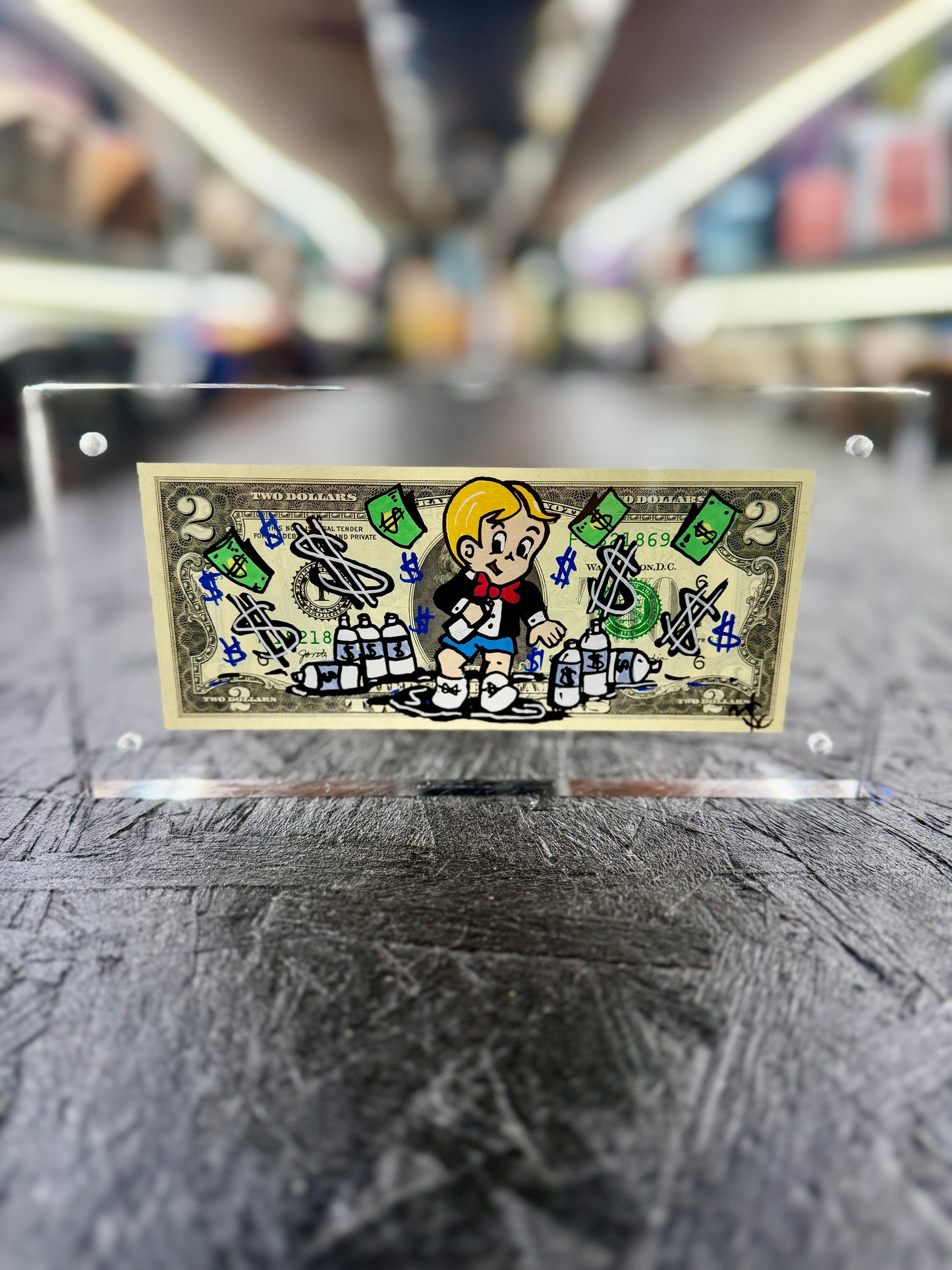 Richie Rich $2 Dollar Bill Art 6.0