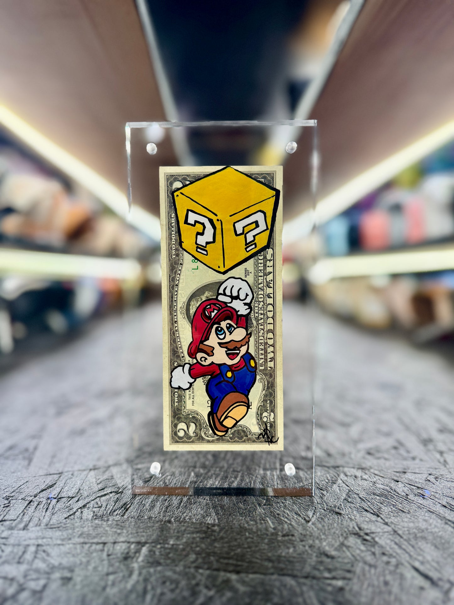 Mario $2 Dollar Bill Art 2.0