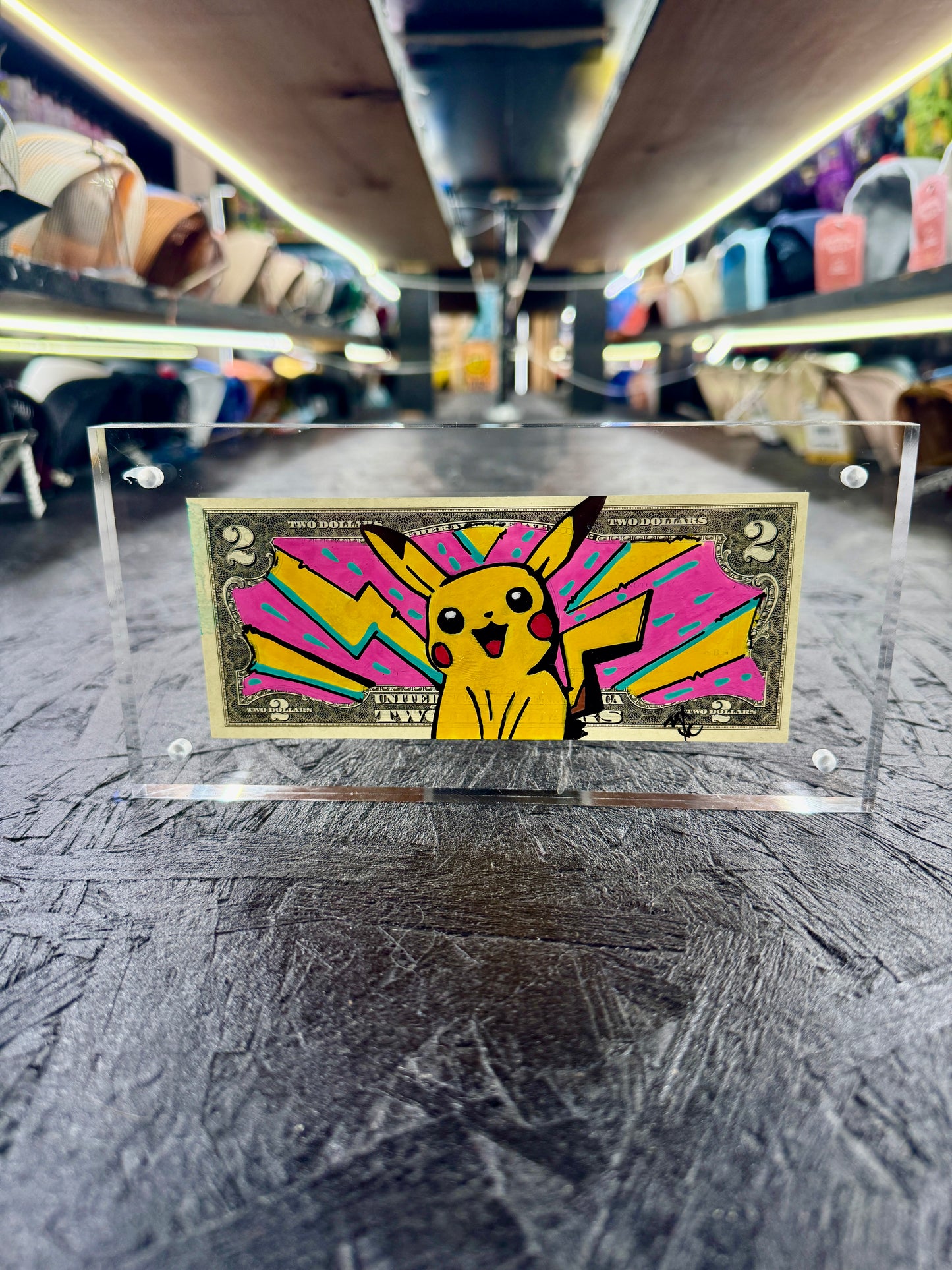 Pokemon "Pikachu" $2 Dollar Bill Art 9.0
