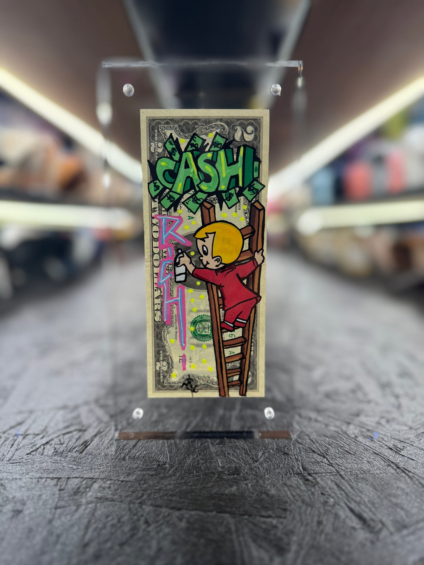 Richie Rich $2 Dollar Bill Art 7.0
