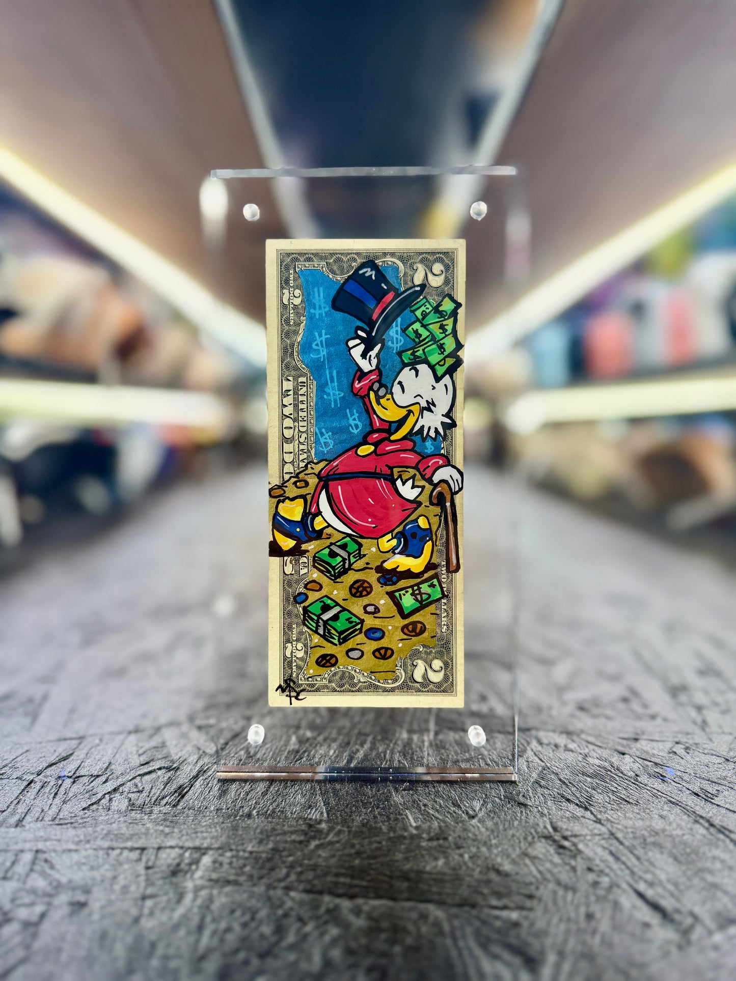 Scrooge McDuck $2 Dollar Bill Art 10.6