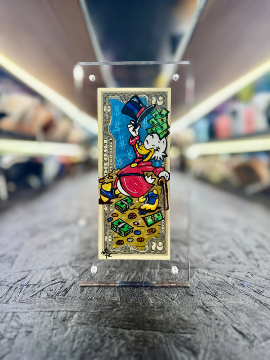 Scrooge McDuck $2 Dollar Bill Art 10.6