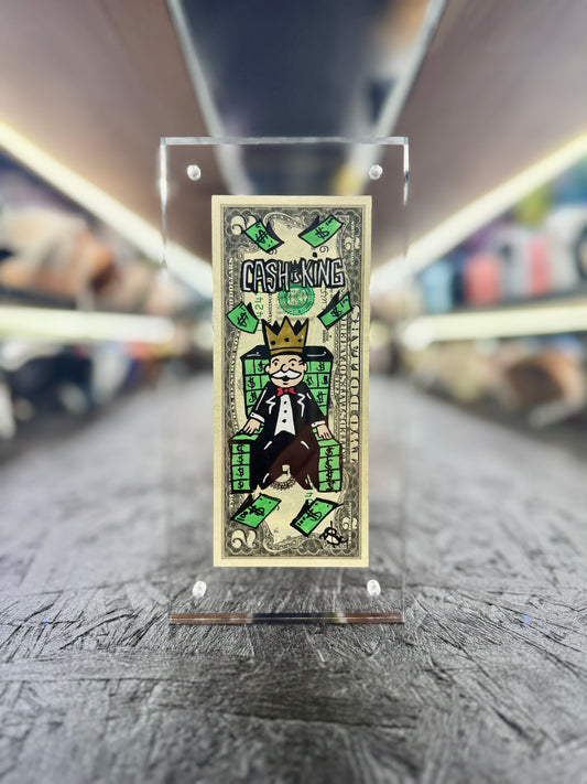 Mr Monopoly $2 Dollar Bill Art 15.6