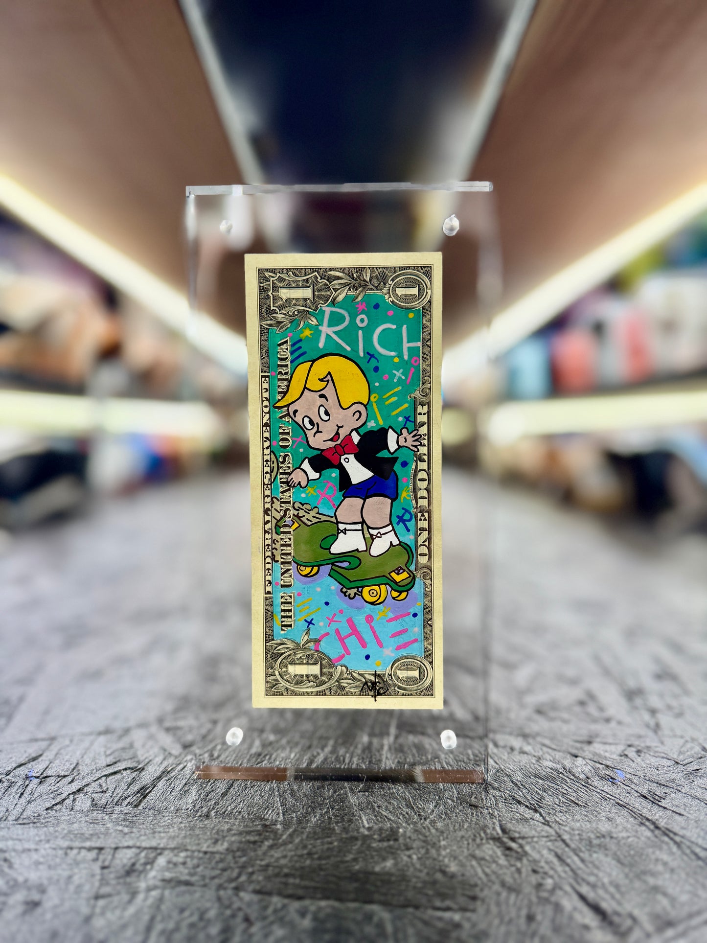 Richie Rich $1 Dollar Bill Art 10.1