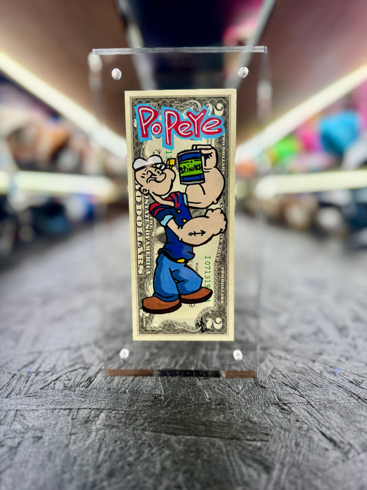 Popeye $2 Dollar Bill Art 3.0