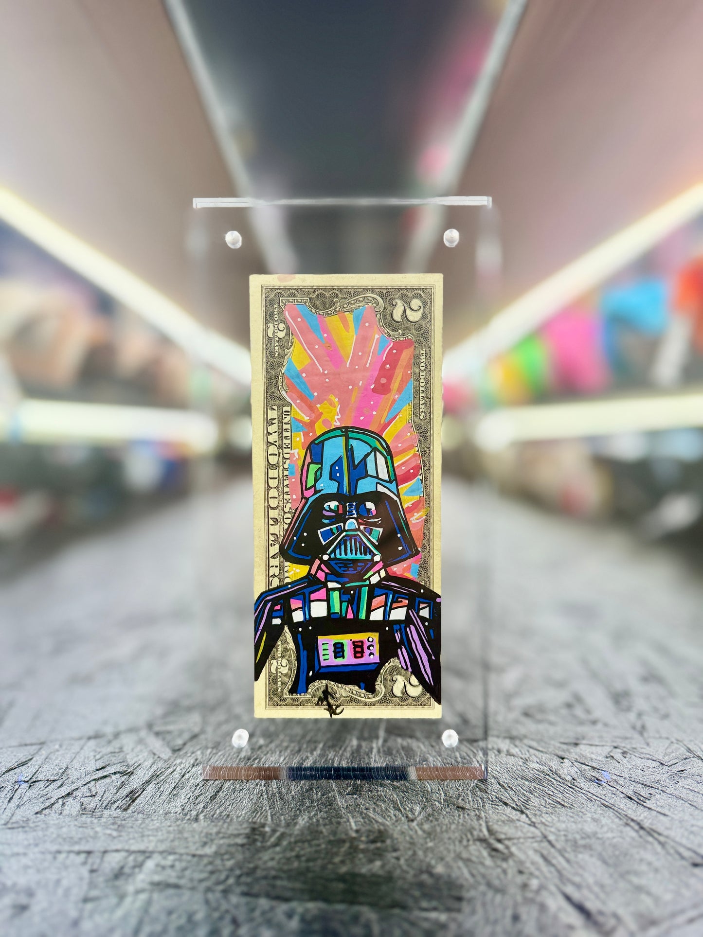 Star Wars Darth Vader $2 Dollar Bill Art