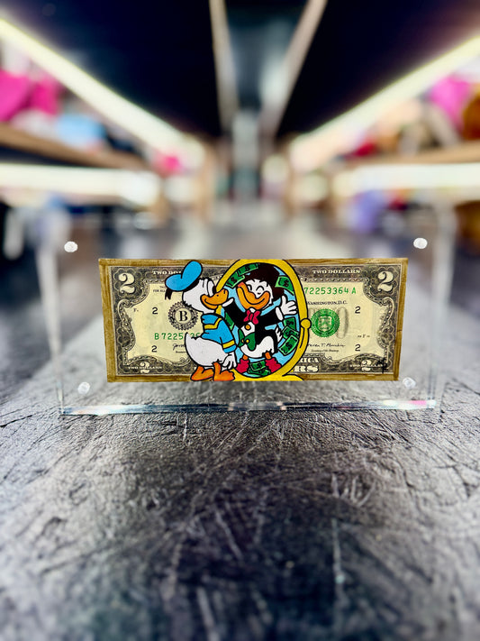 Donald Duck $2 Dollar Bill Art 5.0