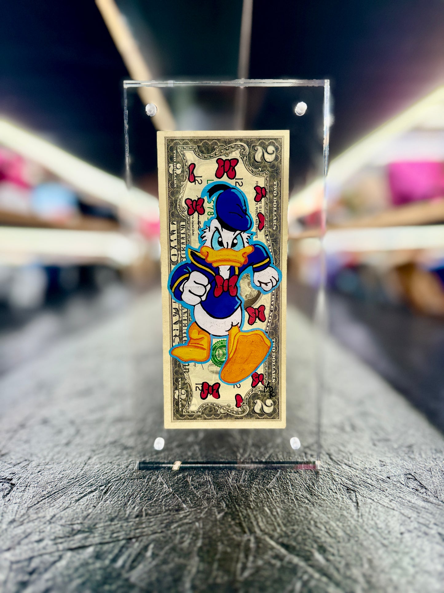 Donald Duck $2 Dollar Bill Art 4.0