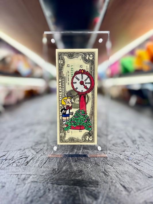 Richie Rich $2 Dollar Bill Art 10.6