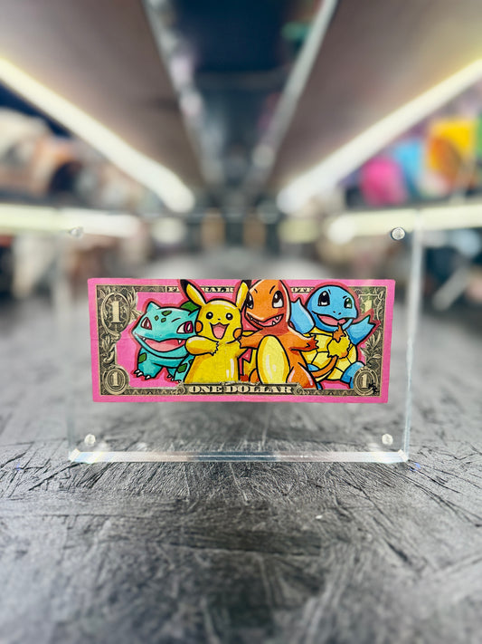 Pokemon $1 Dollar Bill Art 10.4