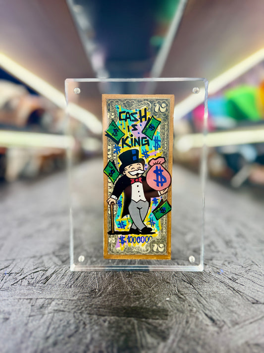 Mr Monopoly $2 Dollar Bill Art 30.9