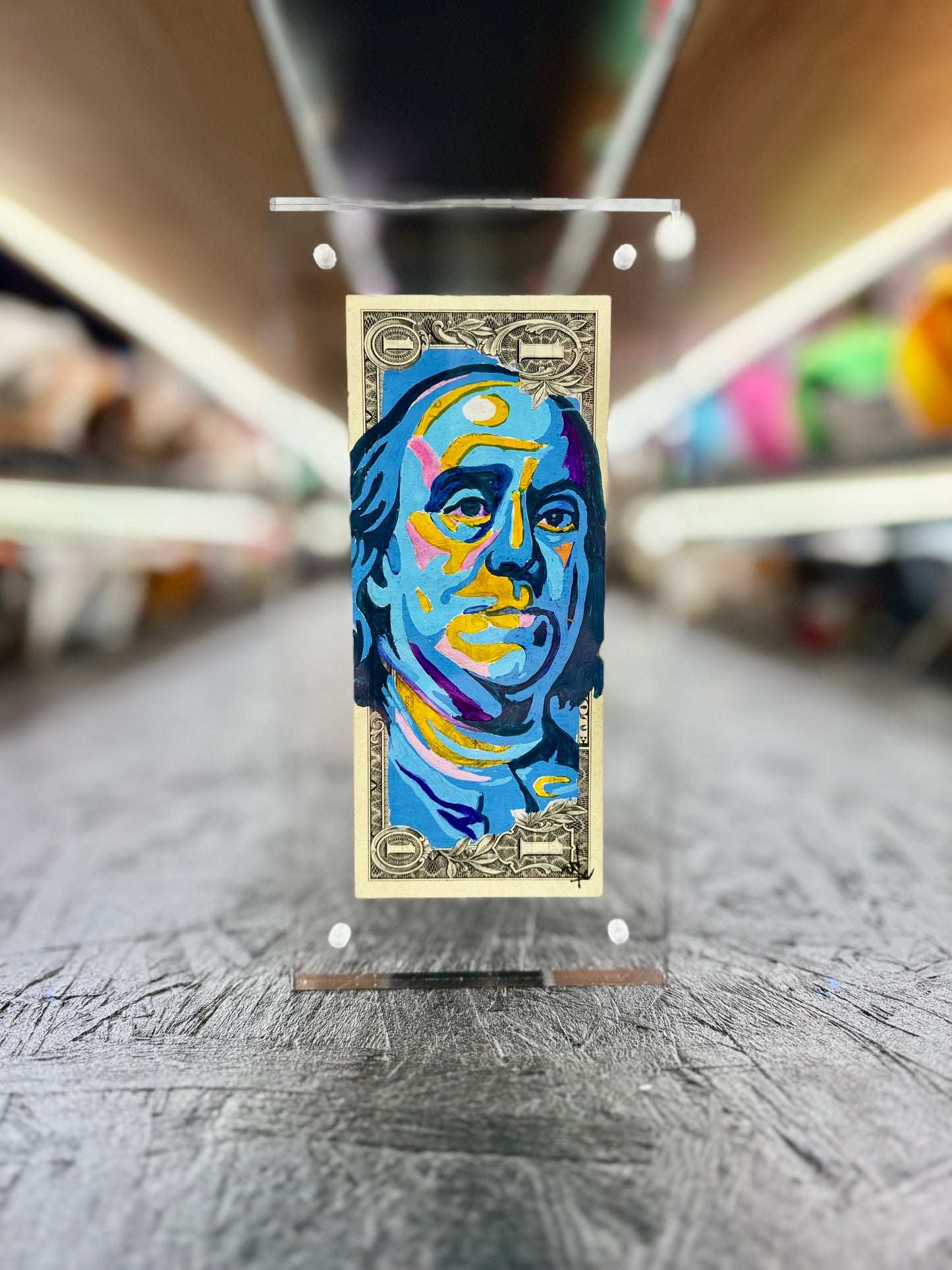 Benjamin $1 Dollar Bill Art 2.0