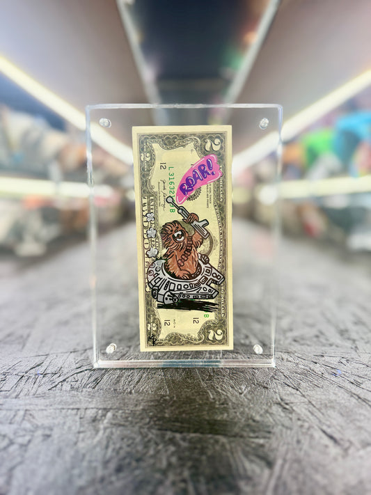 Star Wars Chewy $2 Dollar Bill Art