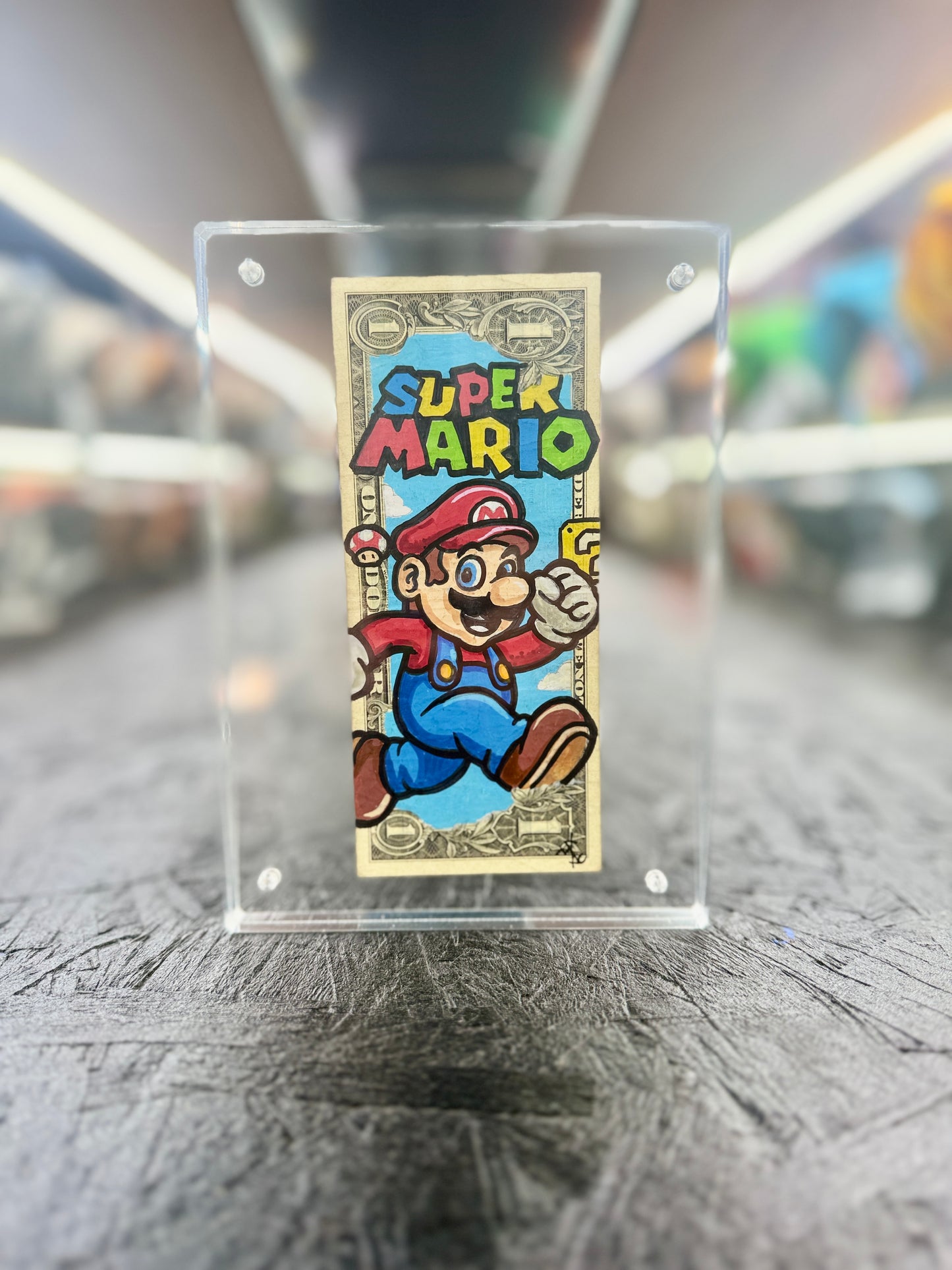 Mario $1 Dollar Bill Art 8.0
