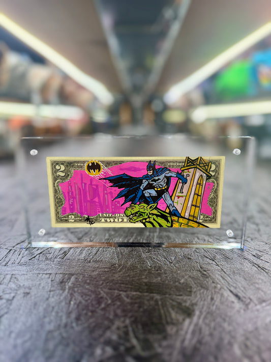Batman $2 Dollar Bill Art 10.3