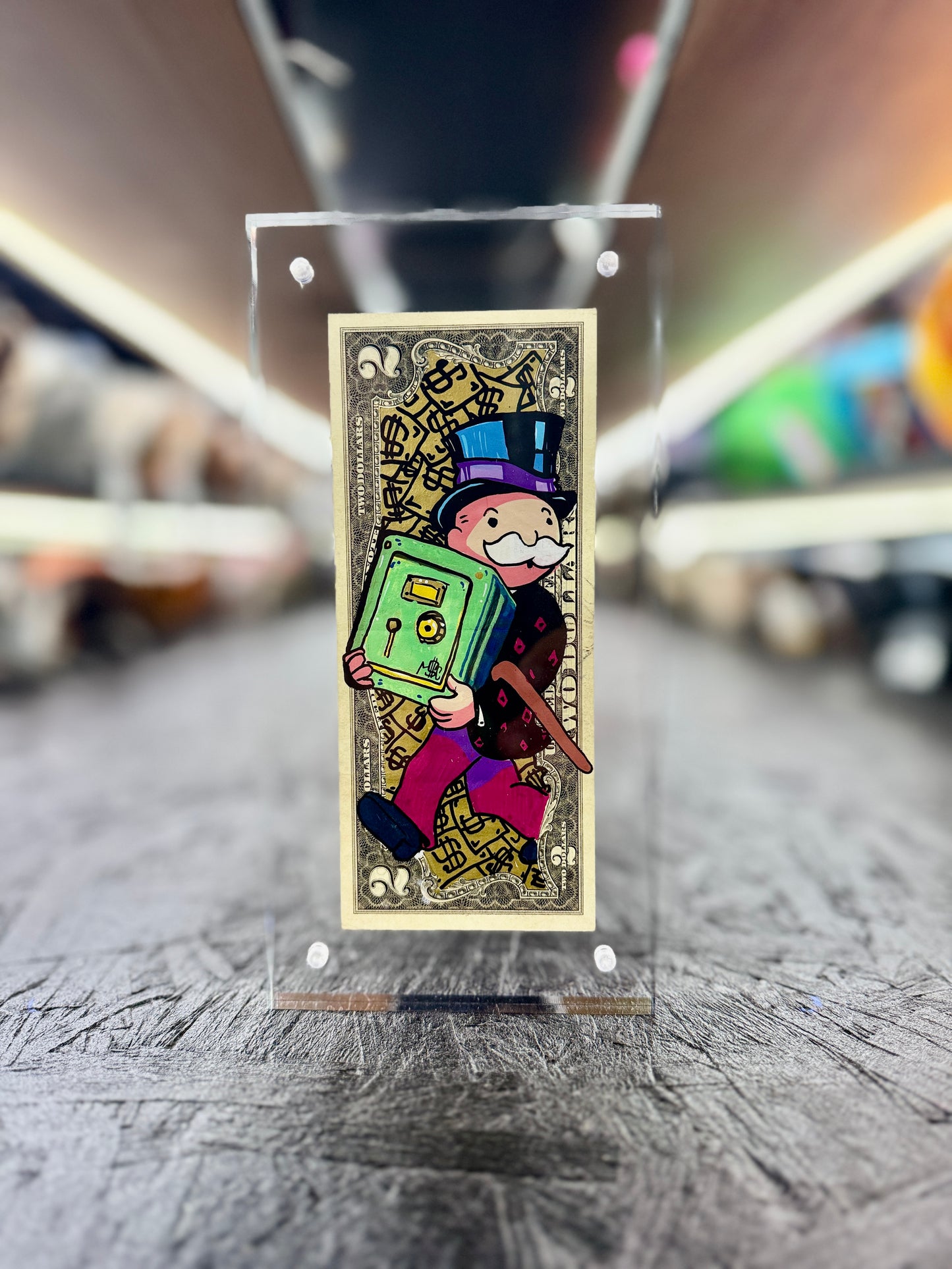 Mr Monopoly  $2 Dollar Bill Art 33.1