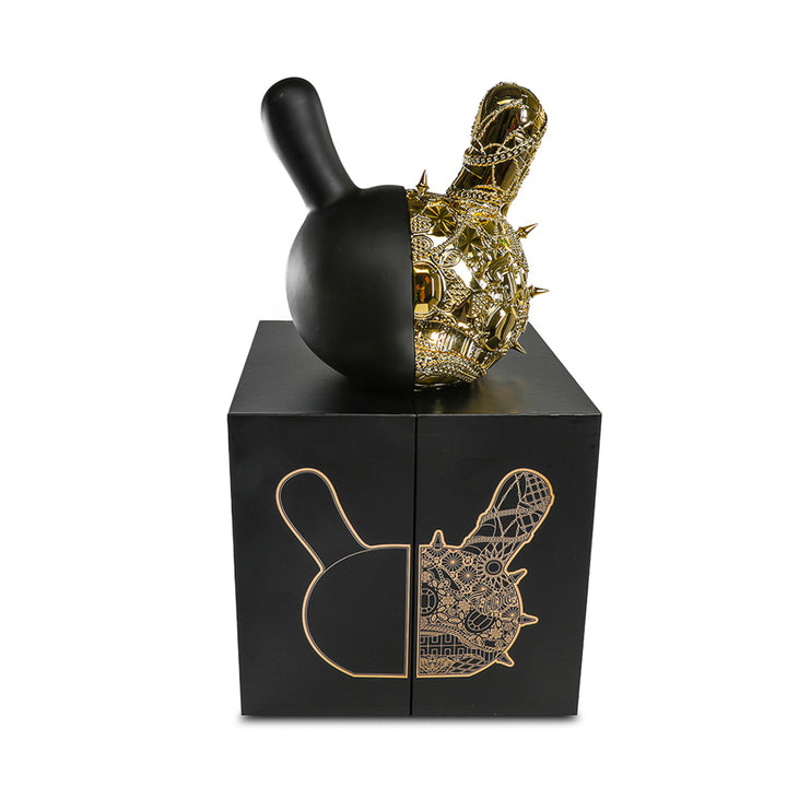 20th Anniversary Dunny Head 12" Art Figure - "Crown Jewels" by Tristan Eaton - Black & Gold Edition (Limited Edition of 300)